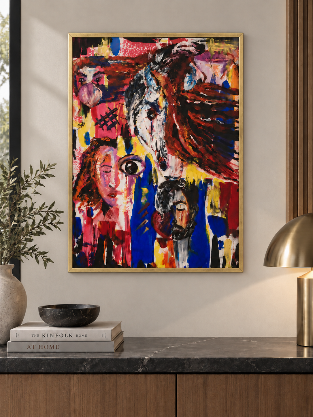 Wild Spirit — Abstract Horse Canvas