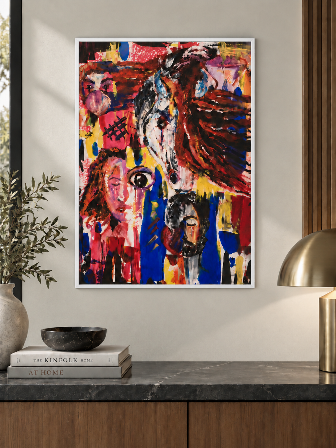 Wild Spirit — Abstract Horse Canvas