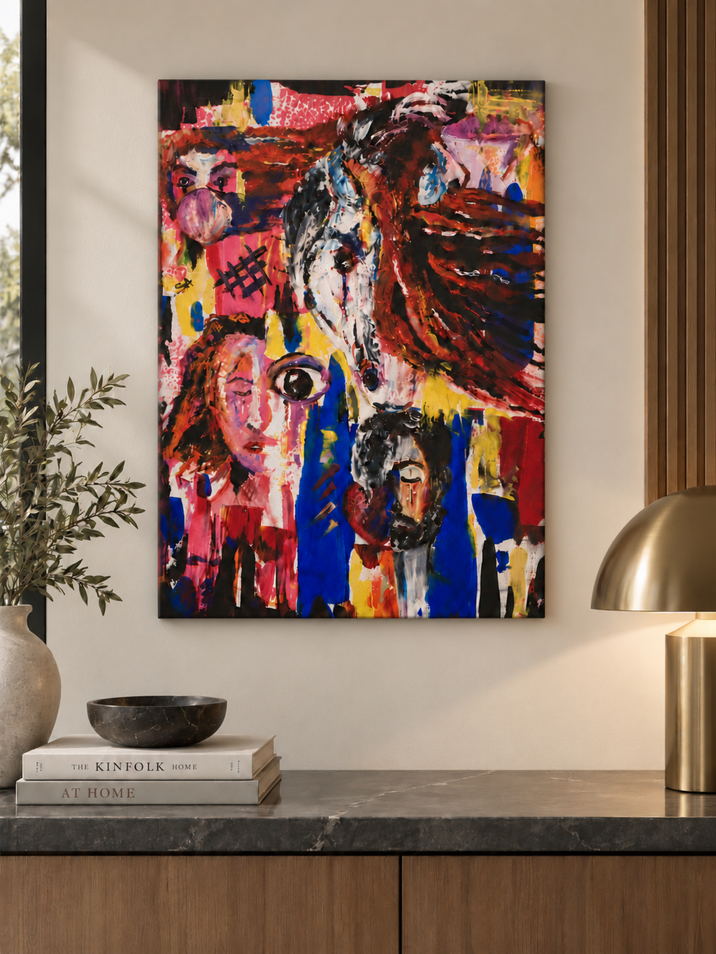 Wild Spirit — Abstract Horse Canvas