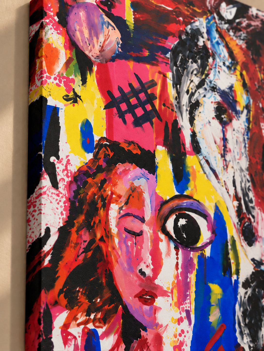 Wild Spirit — Abstract Horse Canvas
