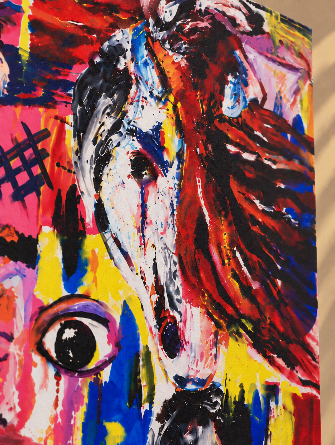 Wild Spirit — Abstract Horse Canvas