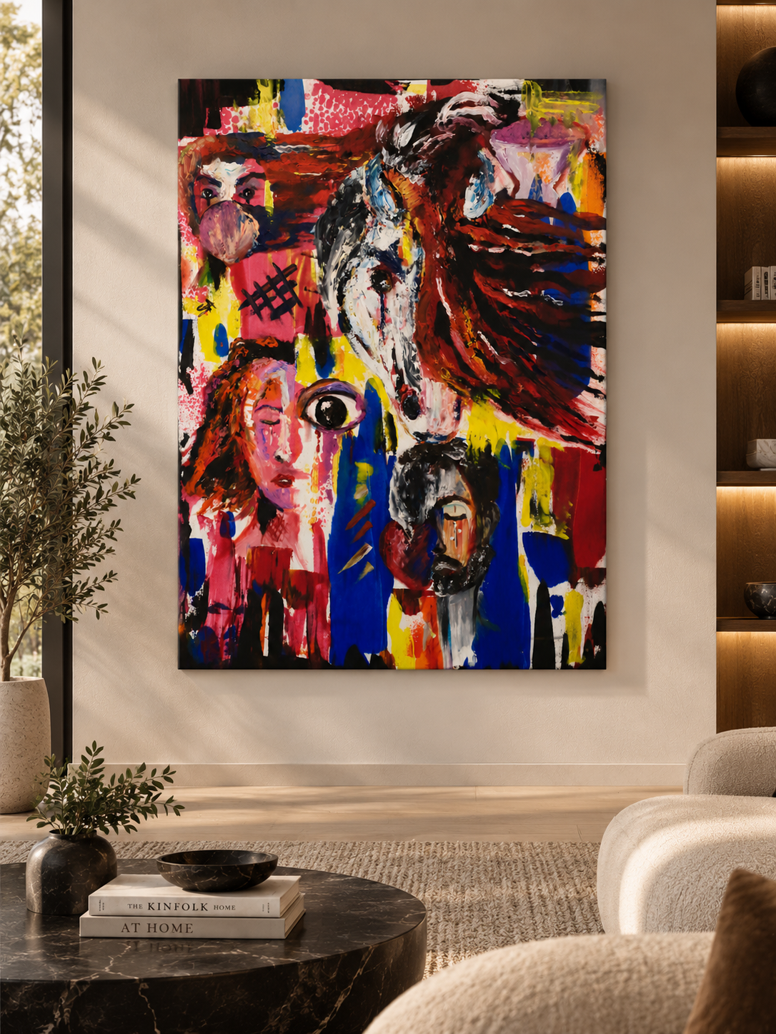 Wild Spirit — Abstract Horse Canvas
