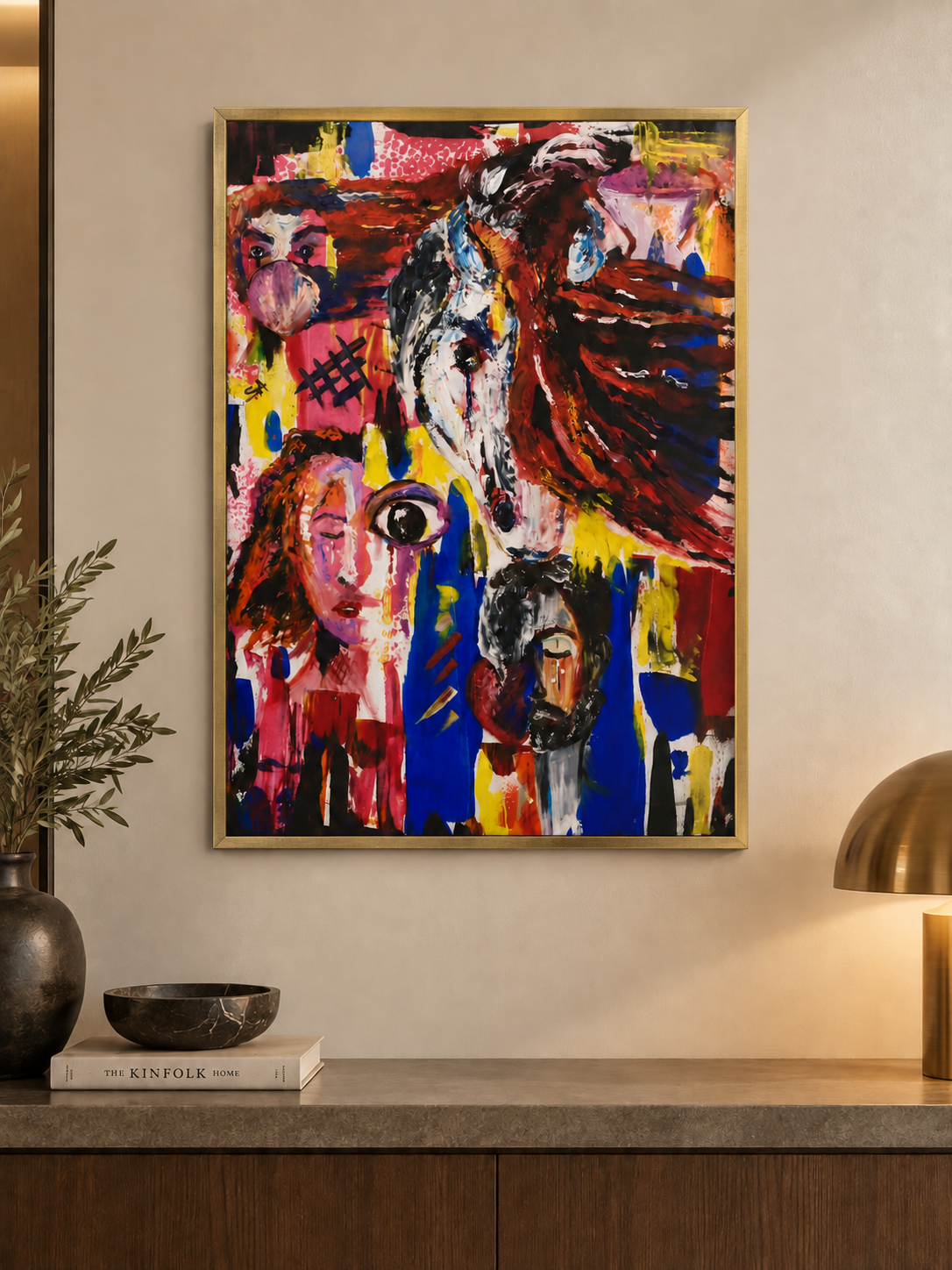 Wild Spirit — Abstract Horse Canvas