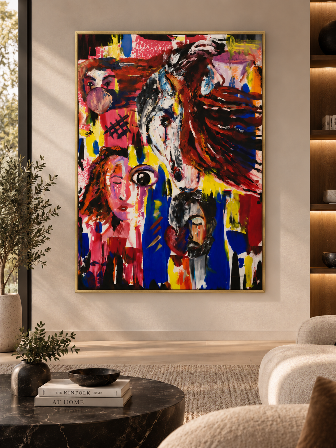 Wild Spirit — Abstract Horse Canvas