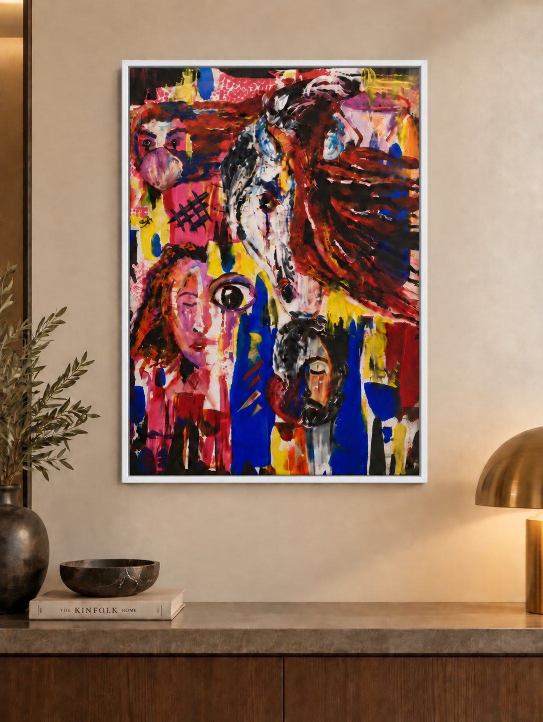 Wild Spirit — Abstract Horse Canvas