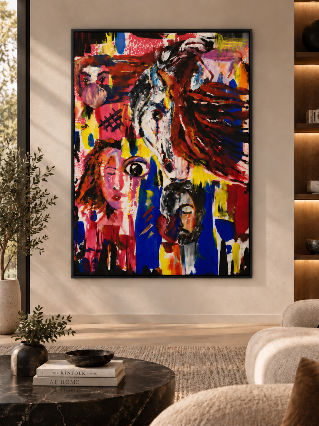 Wild Spirit — Abstract Horse Canvas