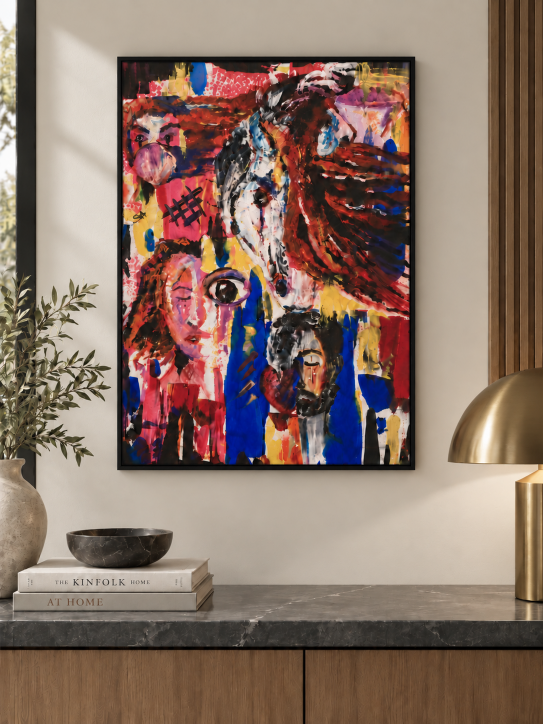Wild Spirit — Abstract Horse Canvas