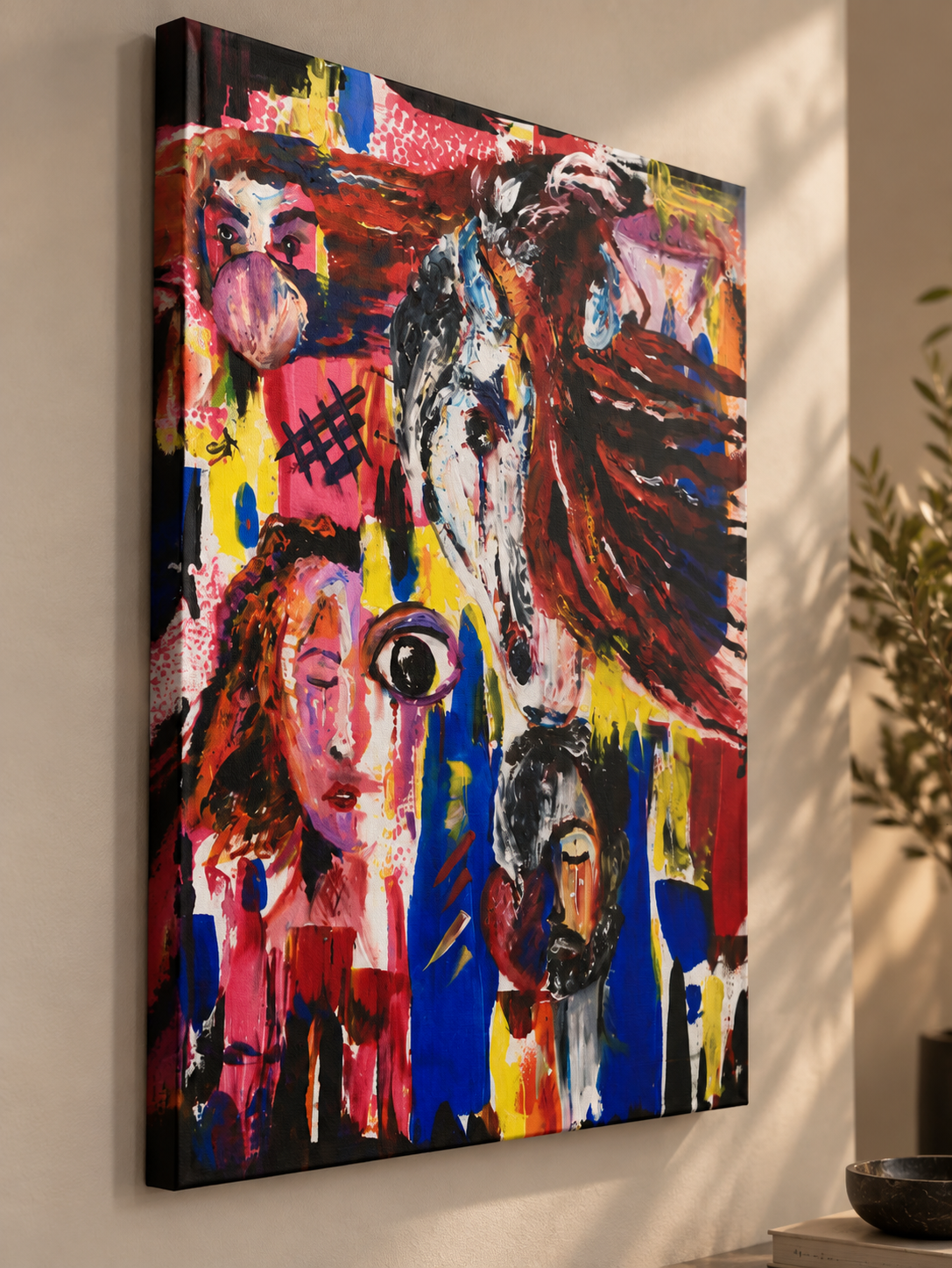 Wild Spirit — Abstract Horse Canvas
